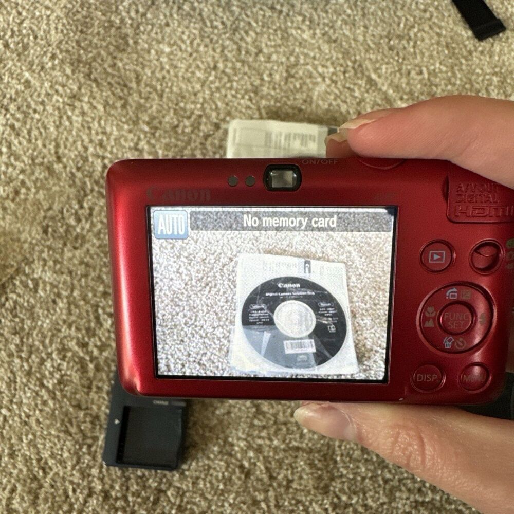Canon PowerShot SD780 IS Digital ELPH 12.1MP Red Camera Tested Charger Battery C - Picture 2 of 9
